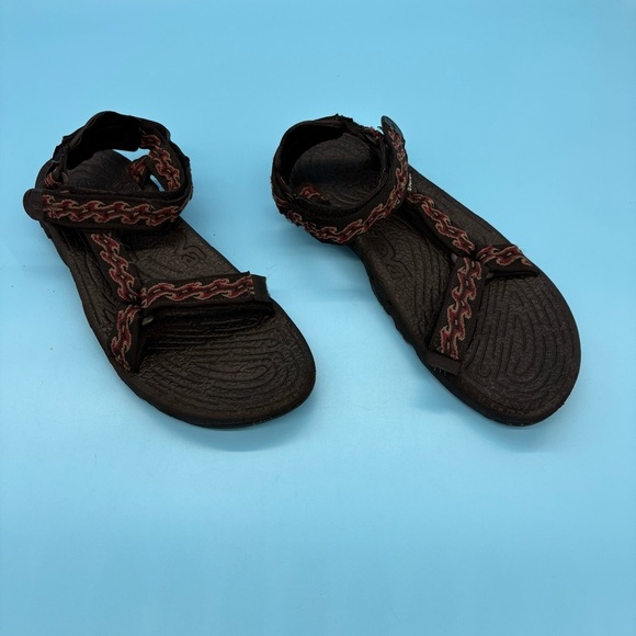 Teva Teradactyle Sandals Burgundy & Black Size 13 - Picture 2 of 10